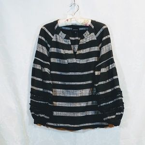 Who What Wear | V-Neck Balloon Sleeve Blouse | XS